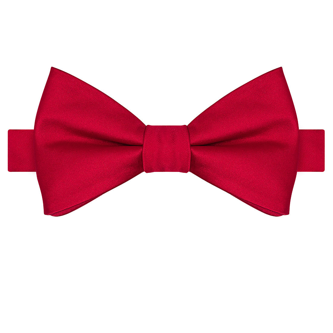 Scarlet Satin Bowtie - Tie, bowtie, pocket square  | Kissties