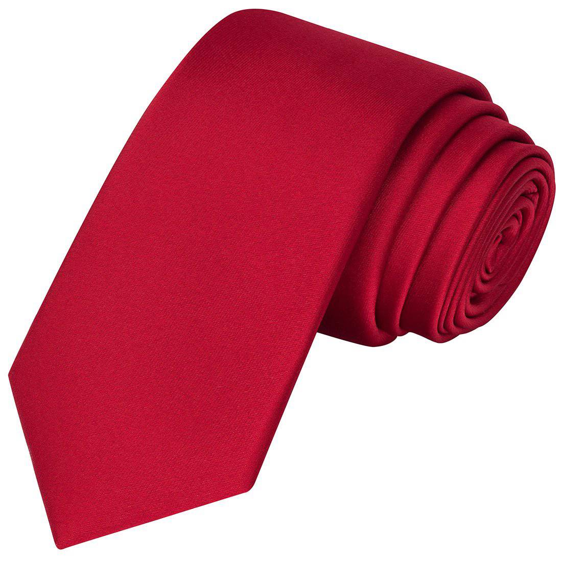 Scarlet Satin Tie - Tie, bowtie, pocket square  | Kissties