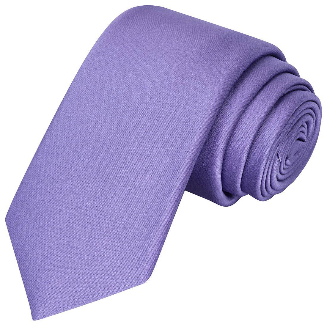 Lavender Satin Tie - Tie, bowtie, pocket square  | Kissties