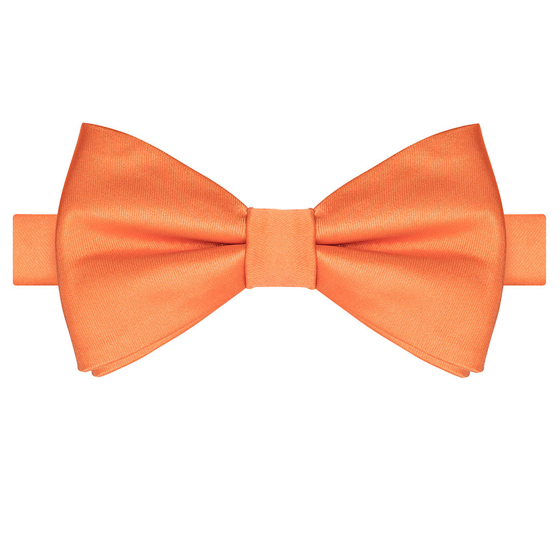 Orange Satin Bowtie - Tie, bowtie, pocket square  | Kissties