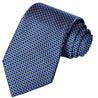 Black-Azure Blue-White Checkered Tie - Tie, bowtie, pocket square  | Kissties