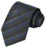 Pewter-Shadow Gray-Slate-Midnight Blue Checkered Tie - Tie, bowtie, pocket square  | Kissties