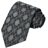 White-Iron-Lava-Anchor Gray Checkered Tie | Necktie - Tie, bowtie, pocket square  | Kissties