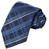 Egyptian-Space-Air Force Blue-White Striped Checkered Tie - Tie, bowtie, pocket square  | Kissties