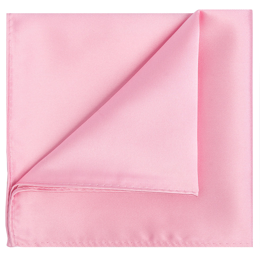 Rosy Pink Satin Pocket Square - Tie, bowtie, pocket square  | Kissties