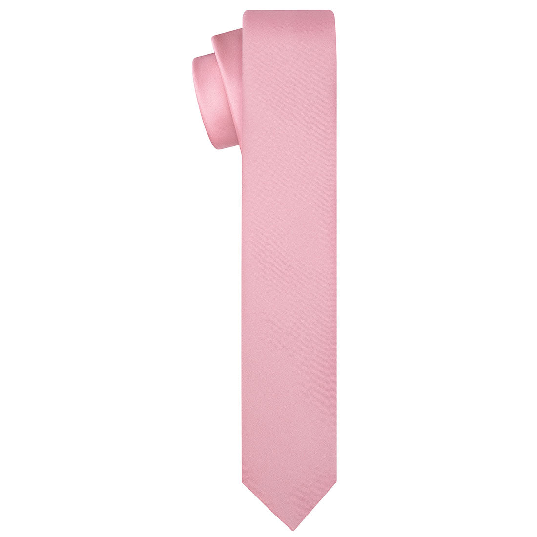 Rosy Pink Satin Tie - Tie, bowtie, pocket square  | Kissties