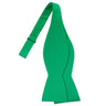 Emerald Green Satin Bowtie - Tie, bowtie, pocket square  | Kissties