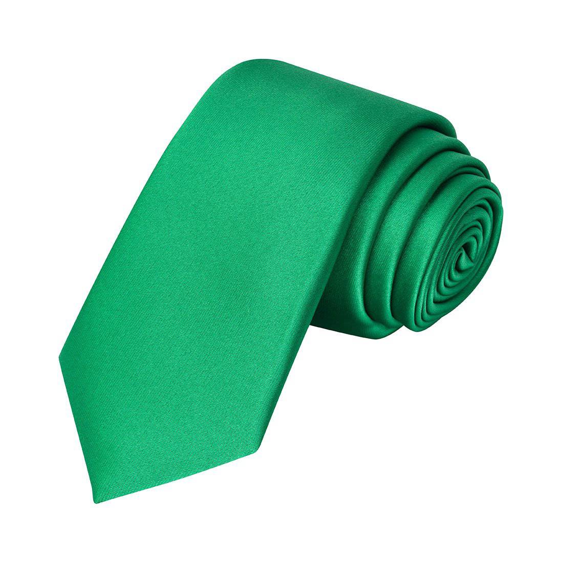 Emerald Green Satin Tie - Tie, bowtie, pocket square  | Kissties