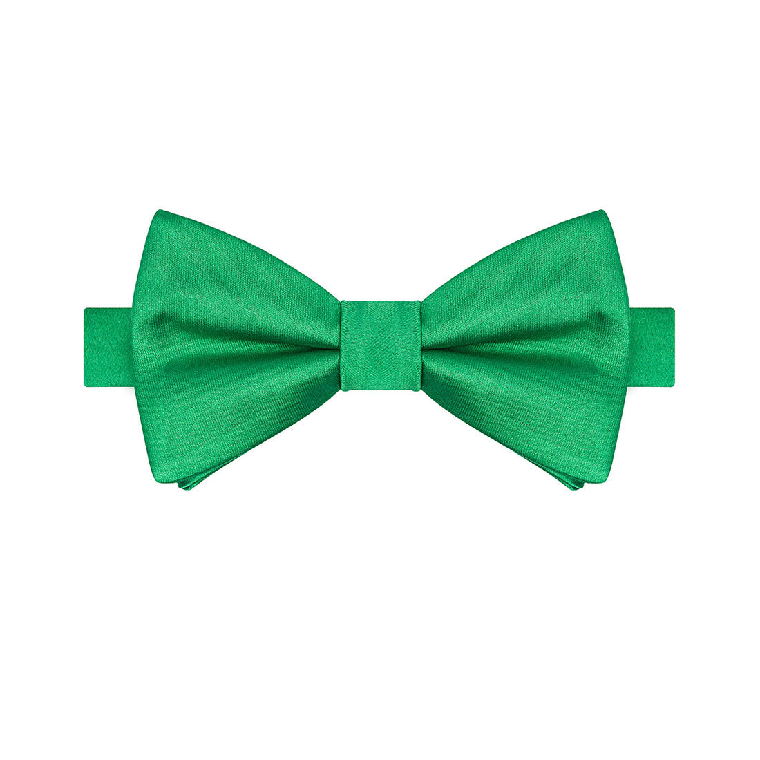 Emerald Green Satin Bowtie - Tie, bowtie, pocket square  | Kissties