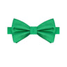 Emerald Green Satin Bowtie - Tie, bowtie, pocket square  | Kissties
