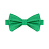 Emerald Green Satin Bowtie - Tie, bowtie, pocket square  | Kissties