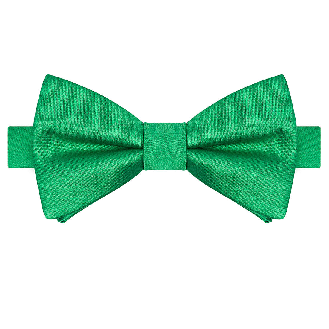 Emerald Green Satin Bowtie - Tie, bowtie, pocket square  | Kissties