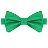 Emerald Green Satin Bowtie - Tie, bowtie, pocket square  | Kissties