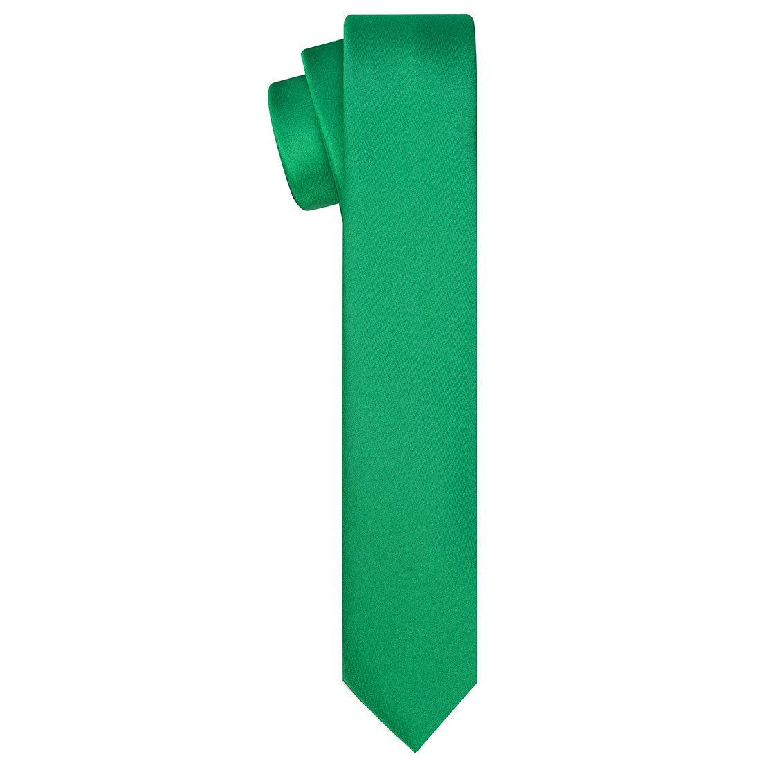 Emerald Green Satin Tie - Tie, bowtie, pocket square  | Kissties