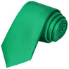 Emerald Green Satin Tie - Tie, bowtie, pocket square  | Kissties