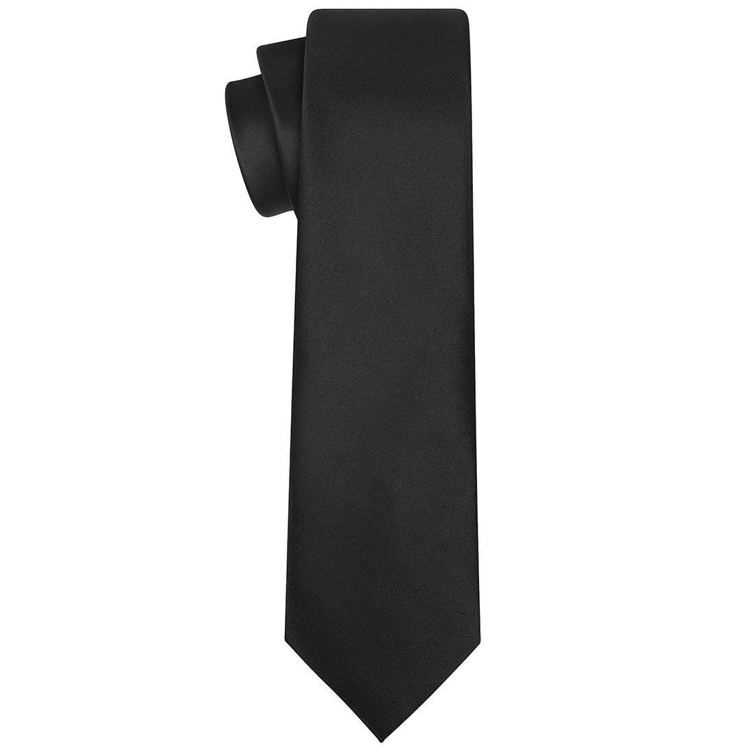 Black Silk Tie - Tie, bowtie, pocket square  | Kissties
