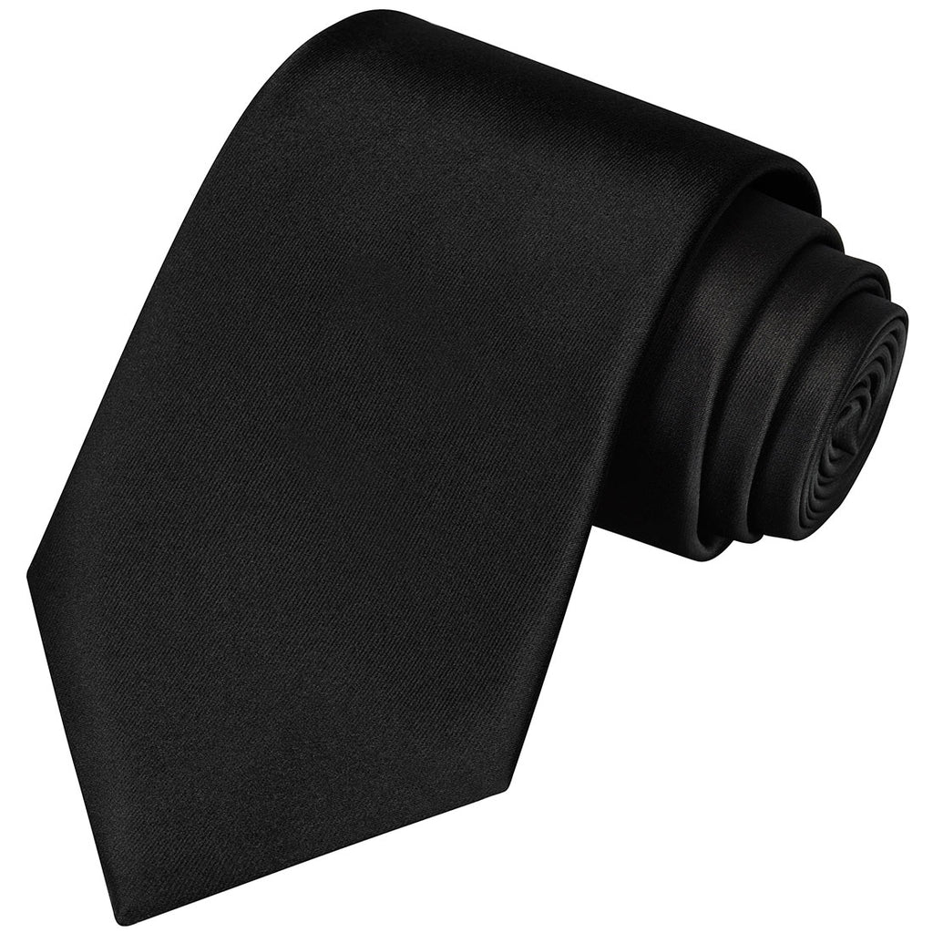 Black Satin Tie