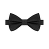 Black Satin Bowtie - Tie, bowtie, pocket square  | Kissties