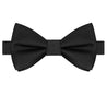 Black Satin Bowtie - Tie, bowtie, pocket square  | Kissties