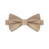 Tan Satin Bowtie - Tie, bowtie, pocket square  | Kissties
