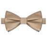 Tan Satin Bowtie - Tie, bowtie, pocket square  | Kissties
