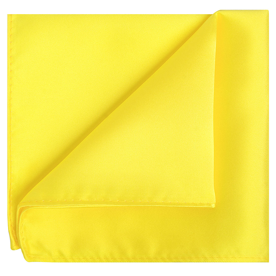 Sunflower Yellow Satin Pocket Square - Tie, bowtie, pocket square  | Kissties