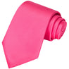 Hot Pink Satin Tie