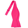 Hot Pink Satin Bowtie - Tie, bowtie, pocket square  | Kissties