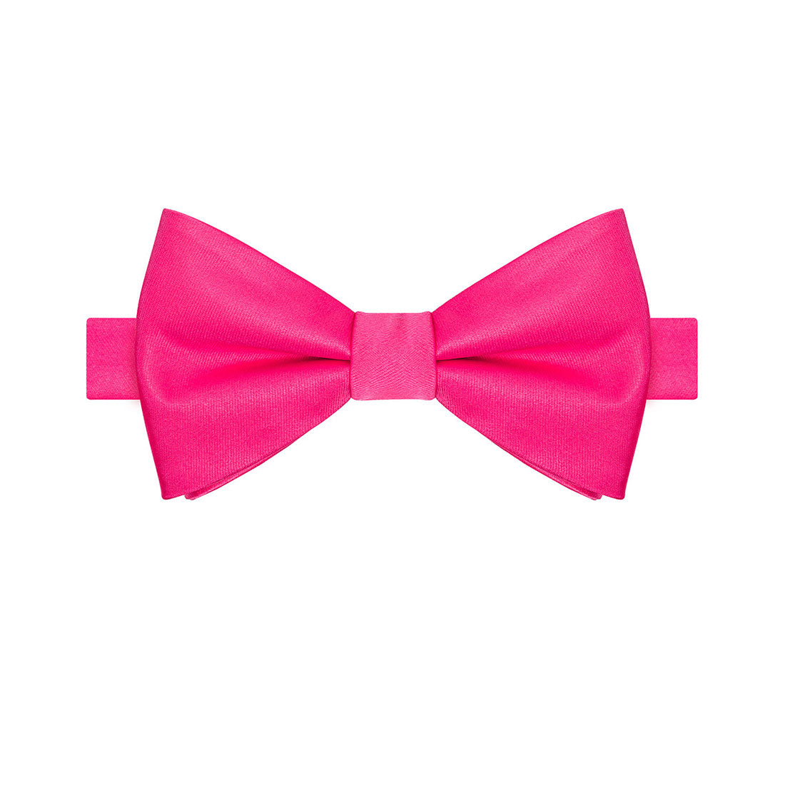 Hot Pink Satin Bowtie - Tie, bowtie, pocket square  | Kissties
