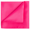 Hot Pink Satin Pocket Square - Tie, bowtie, pocket square  | Kissties