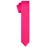 Hot Pink Satin Tie - Tie, bowtie, pocket square  | Kissties