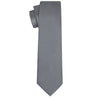 Gray Satin Tie - Tie, bowtie, pocket square  | Kissties