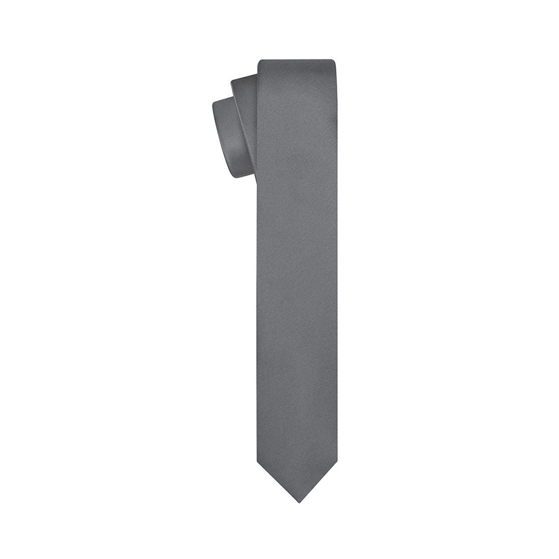 Gray Satin Tie - Tie, bowtie, pocket square  | Kissties