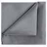 Gray Satin Pocket Square - Tie, bowtie, pocket square  | Kissties