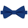Navy Blue Satin Bowtie - Tie, bowtie, pocket square  | Kissties