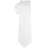 White Silk Tie - Tie, bowtie, pocket square  | Kissties