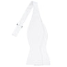 White Satin Bowtie - Tie, bowtie, pocket square  | Kissties