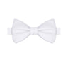 White Satin Bowtie - Tie, bowtie, pocket square  | Kissties