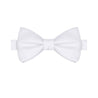 White Satin Bowtie - Tie, bowtie, pocket square  | Kissties