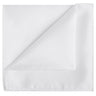 White Satin Pocket Square - Tie, bowtie, pocket square  | Kissties