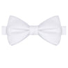 White Satin Bowtie - Tie, bowtie, pocket square  | Kissties