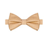 Champagne Gold Satin Bowtie - Tie, bowtie, pocket square  | Kissties