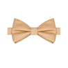 Champagne Gold Satin Bowtie - Tie, bowtie, pocket square  | Kissties
