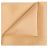 Champagne Gold Satin Pocket Square - Tie, bowtie, pocket square  | Kissties