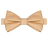 Champagne Gold Satin Bowtie - Tie, bowtie, pocket square  | Kissties