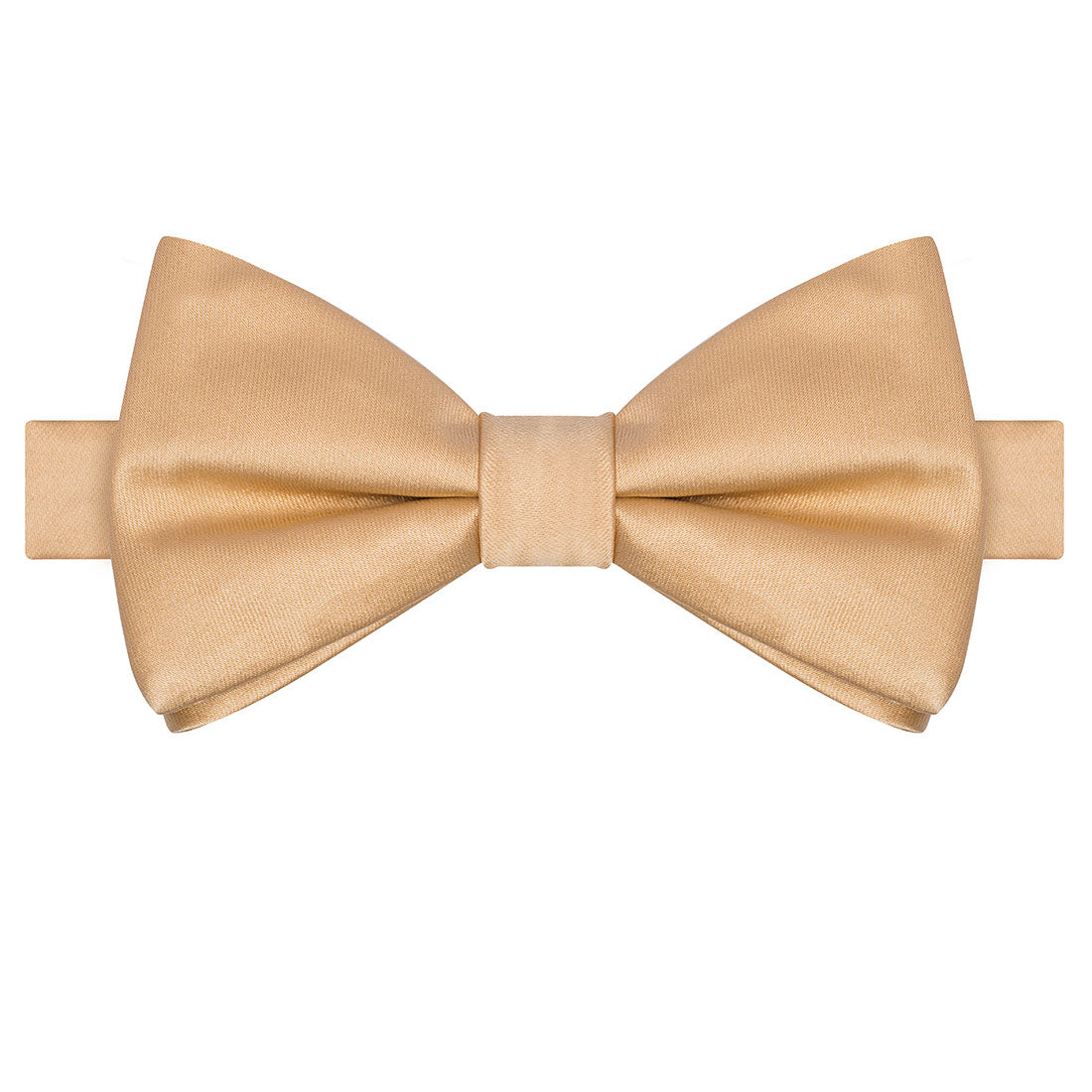 Champagne Gold Satin Bowtie - Tie, bowtie, pocket square  | Kissties