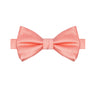 Peach Satin Bowtie - Tie, bowtie, pocket square  | Kissties