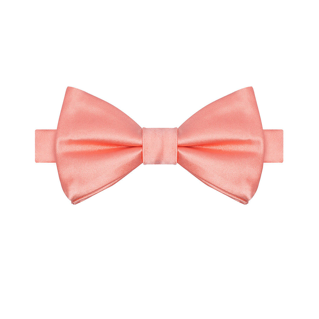 Peach Satin Bowtie - Tie, bowtie, pocket square  | Kissties