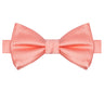 Peach Satin Bowtie - Tie, bowtie, pocket square  | Kissties