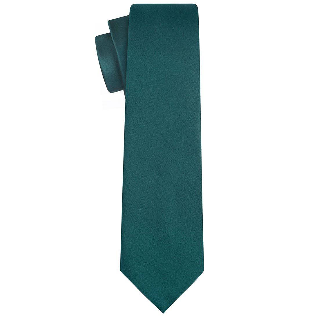 Hunter Green Satin Tie - Tie, bowtie, pocket square  | Kissties